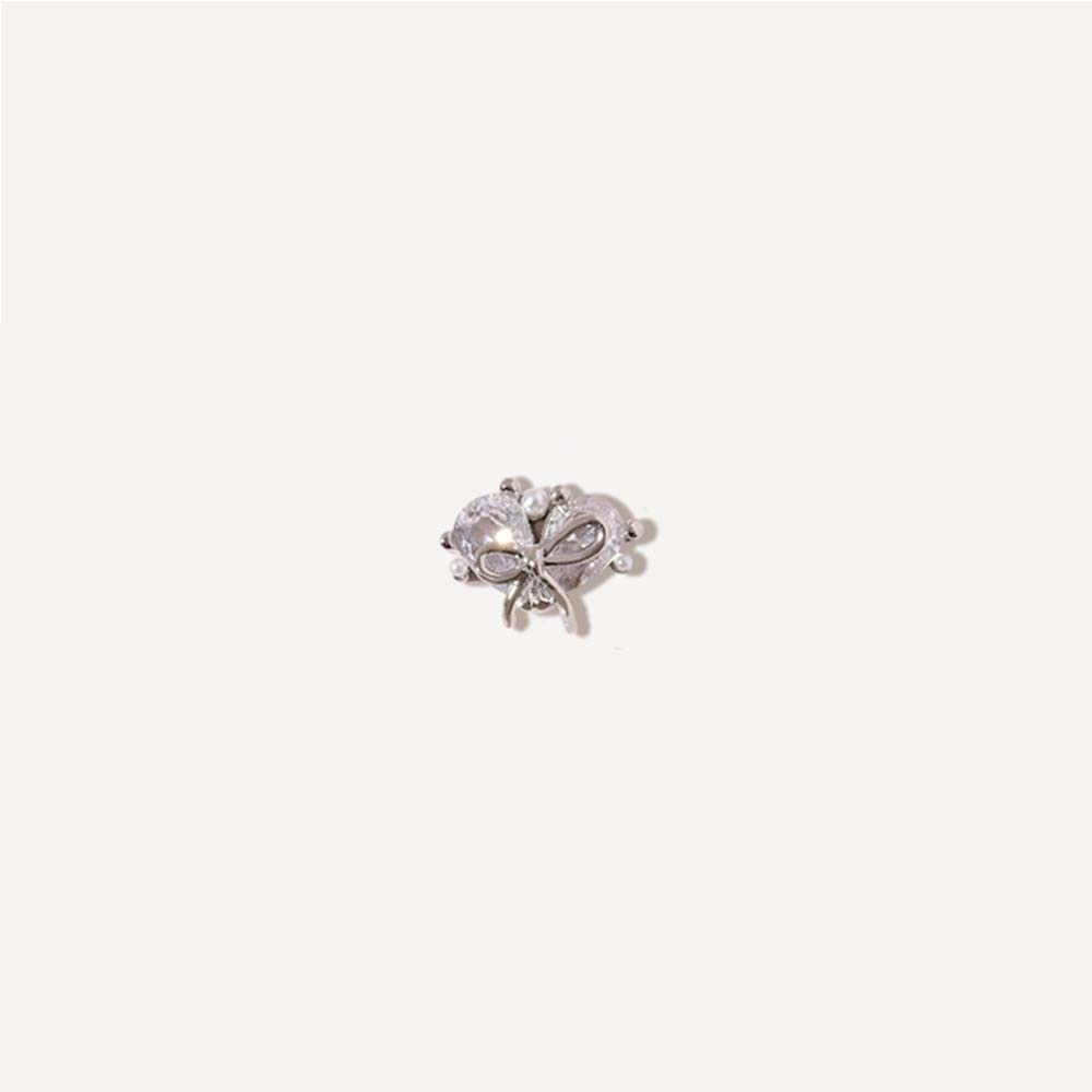 BYBYCD 3D Shiny Pearl & Zircon Nail Art Charms - DIY Bowknot Rhinestones, Starfish Nail Drills for Manicure & Nail Decoration (K8-2873) | Perfect for Wedding, Party, Salon & Home Nail Art Designs