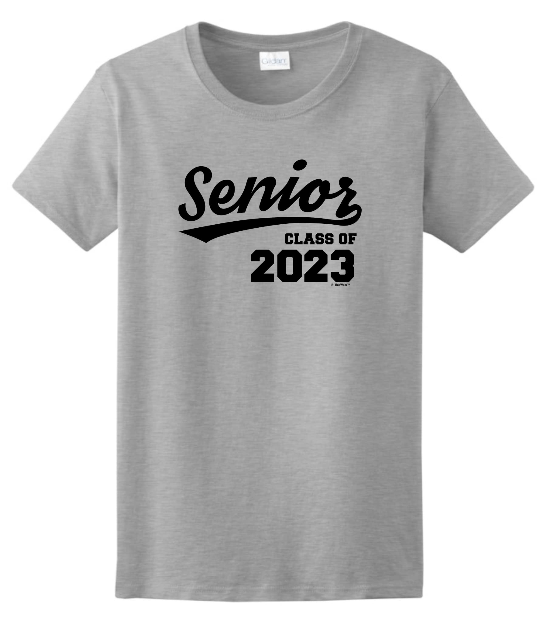 ThisWear Class of 2023 Graduation T-Shirt for Women - Senior Gift Ideas 2023 - Perfect for Graduation Parties, College Celebrations & High School Memories
