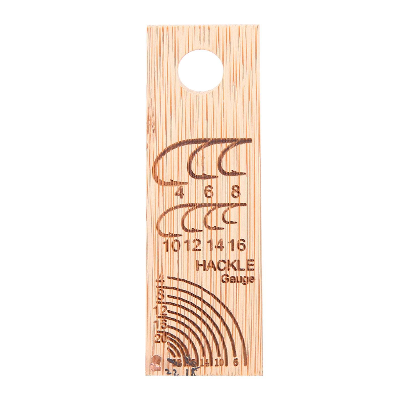 Premium Demeras Fish Hook Measuring Ruler - Heavy Duty Contrast Scale Fishing Hook Gauge Tool with Compact Design - Perfect for Freshwater & Saltwater Anglers, Fly Fishing, and Tackle Box Organization