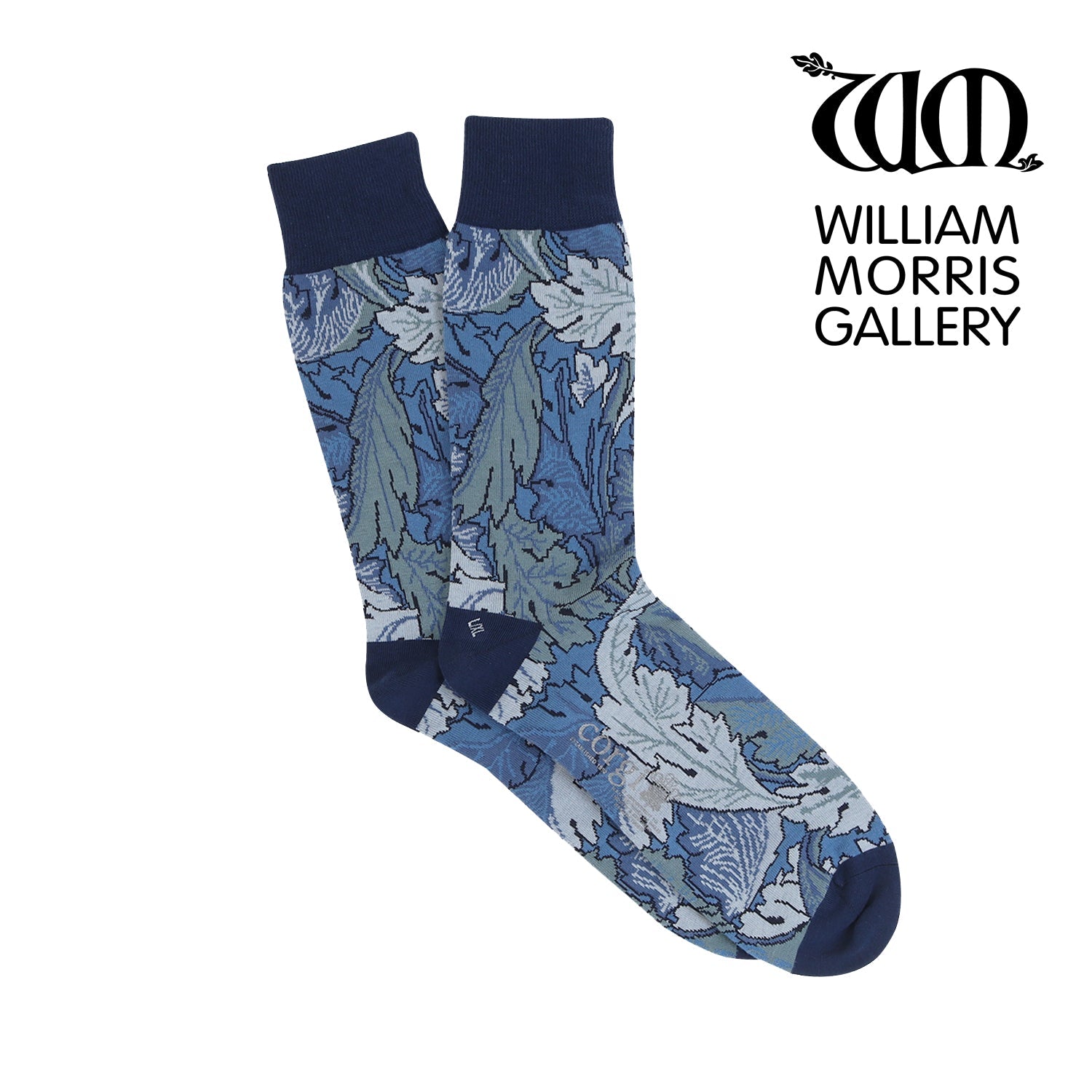 Men's William Morris Ancathus Cotton Socks - Breathable & Comfortable Casual Dress Socks for Work, Office & Everyday Wear