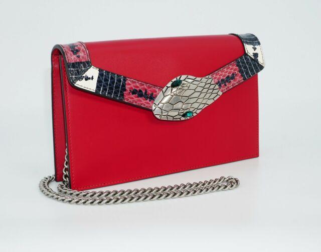 Gucci Lilith Leather Shoulder Bag for Women - Genuine Leather Crossbody Purse with Adjustable Strap, Red Luxury Handbag - Perfect for Work, Travel & Evening Events