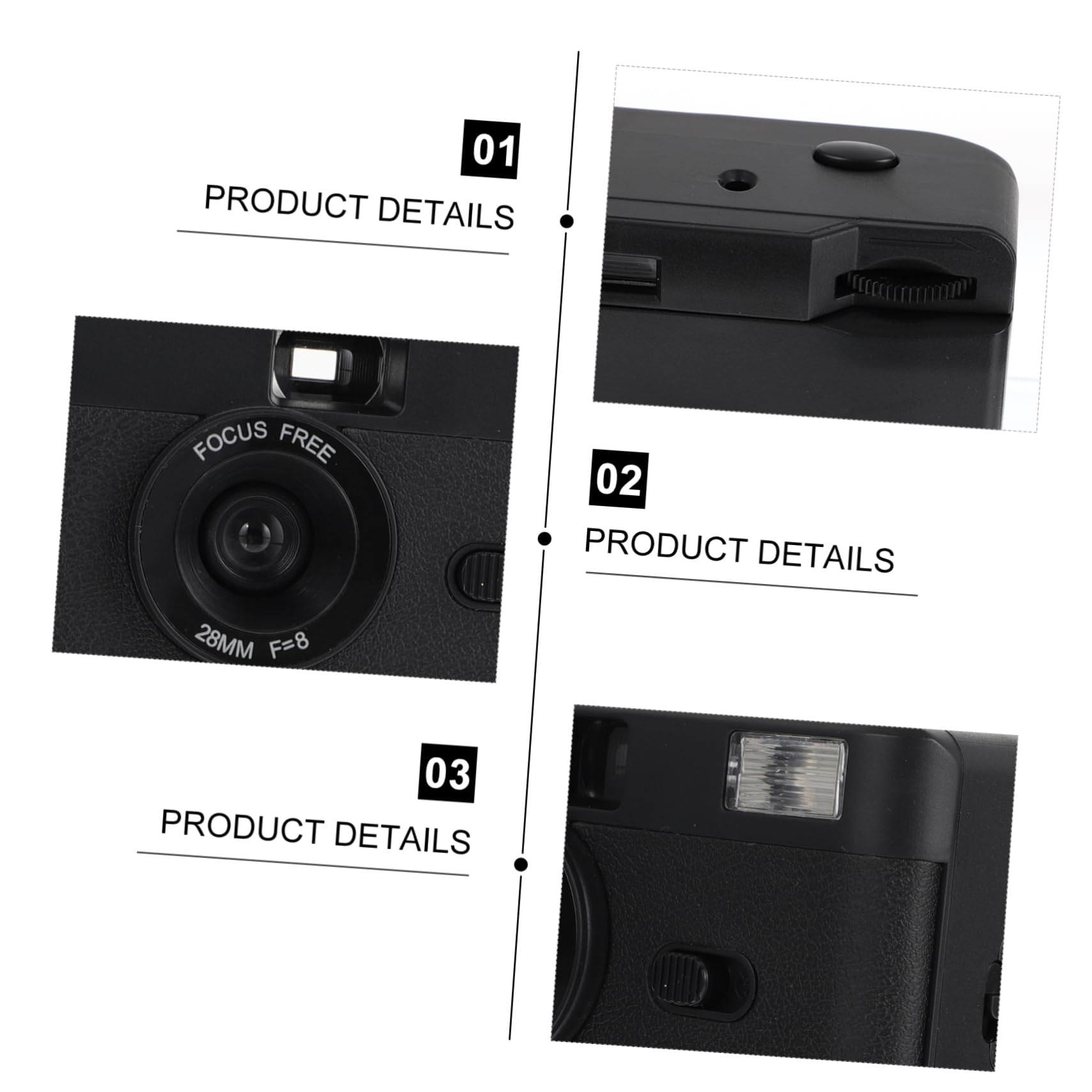 OSALADI 2 Pack Retro 35mm Film Camera - Vintage Reusable ABS Plastic Camera, No Battery Required | Perfect for Travel, Parties & Family Memories