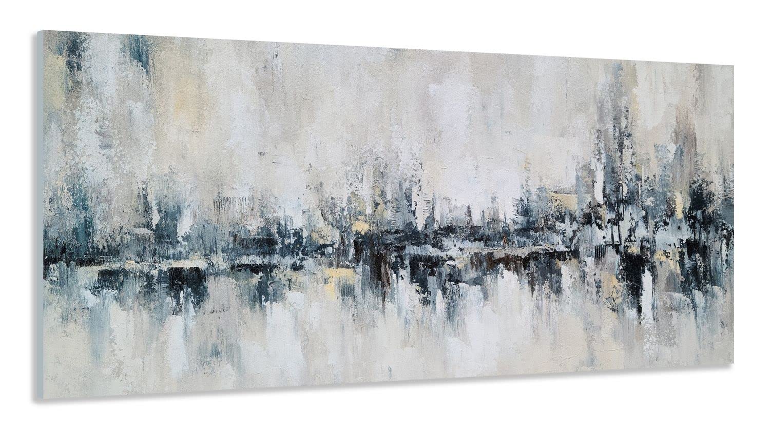 RFDEPOT ARTS Large Abstract Coastal Wall Art Painting - Modern Canvas Print for Living Room, Bedroom & Office Decor | Perfect for Home, Beach House & Coastal Themed Spaces