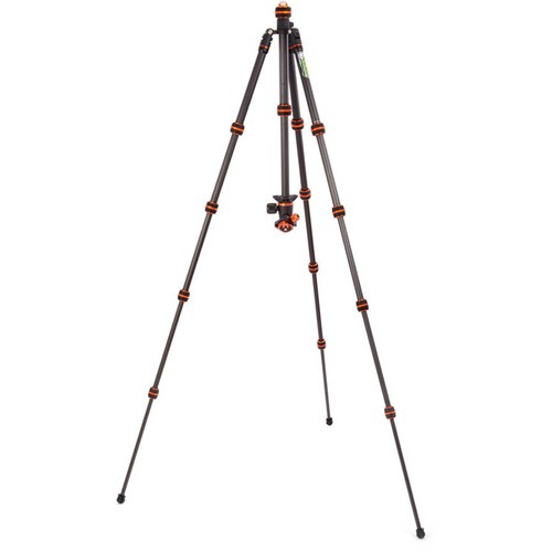 3 Legged Thing Punks Brian 2.0 Carbon Fiber Tripod with AirHed Neo 2.0 Ball Head (Black) - Lightweight Professional Camera Tripod for Travel, Photography & Videography