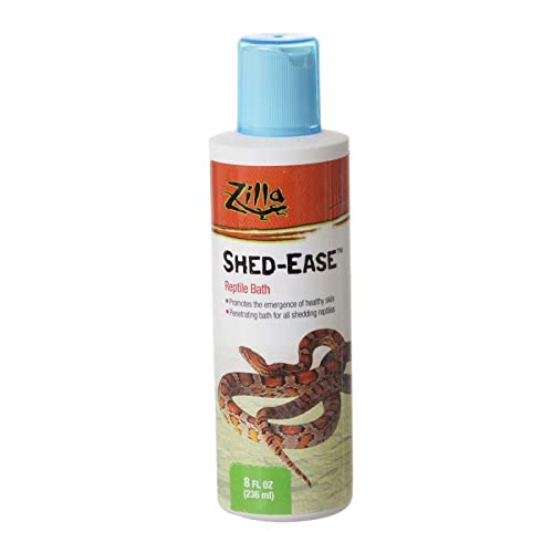 Zilla Reptile Bath Shed-Ease - Soaking Solution for Healthy Skin Shedding | Ideal for Lizards, Snakes & Turtles | Perfect for Terrarium & Reptile Habitat Maintenance