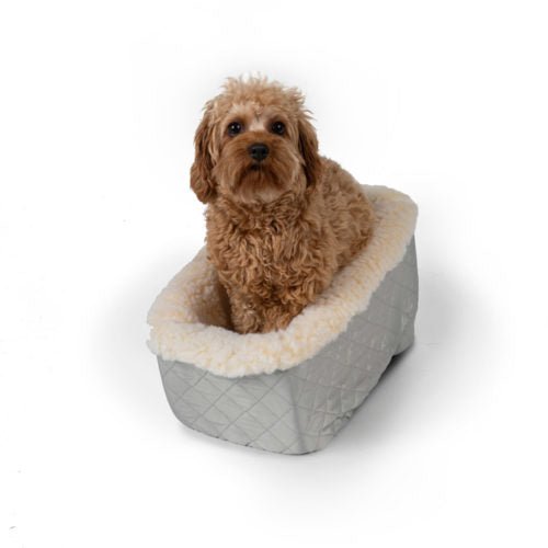 Premium Dog Car Seat for Small & Medium Dogs - Soft & Comfortable Pet Travel Carrier with Safety Strap - Perfect for Road Trips, Vet Visits & Daily Commutes