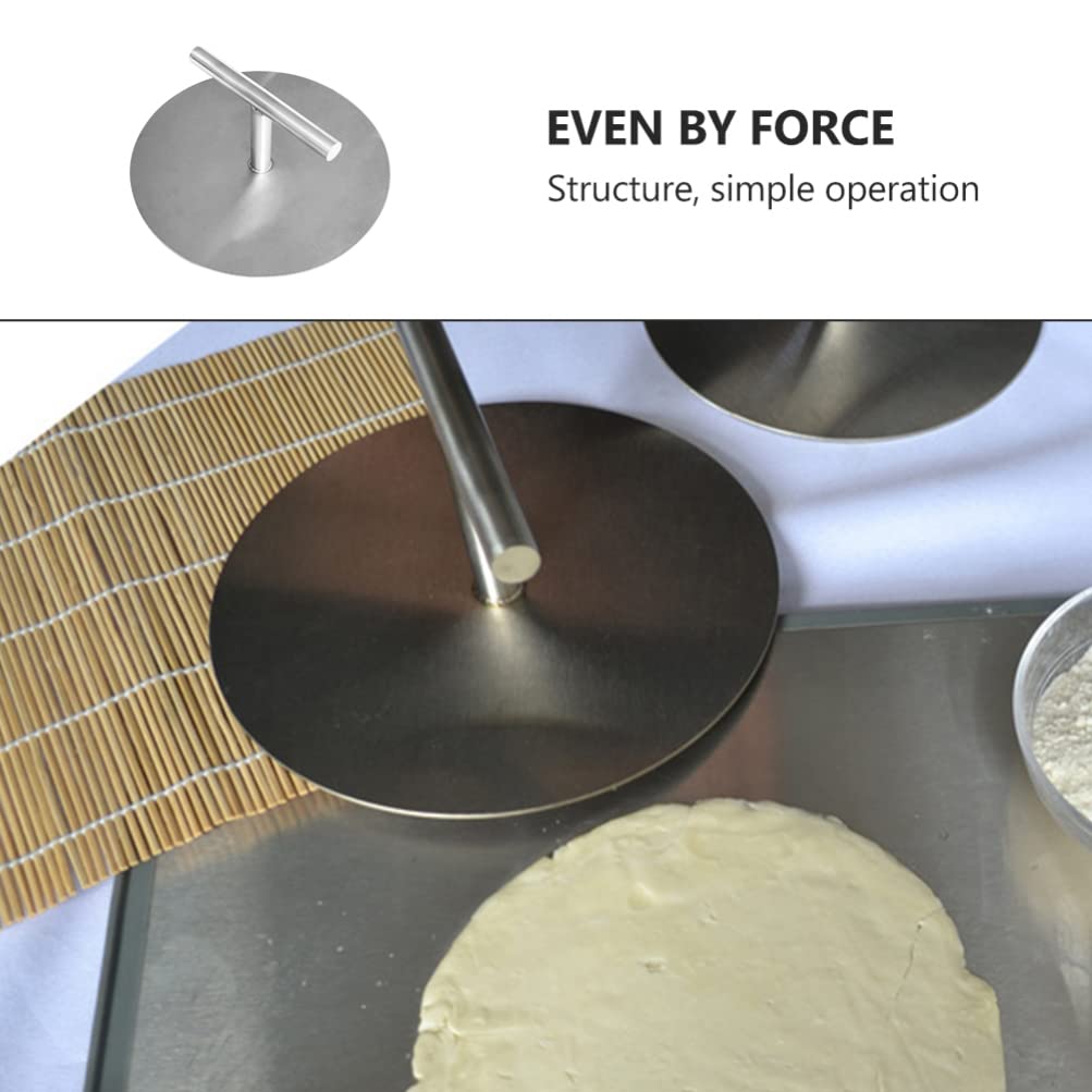 Stainless Steel Burger Press & Patty Maker - Round Cake Press, Pastry & Meat Pie Pressing Tool - Kitchen Gadget for Homemade Burgers, Pies & Pastries - Perfect for BBQ, Parties & Family Cooking