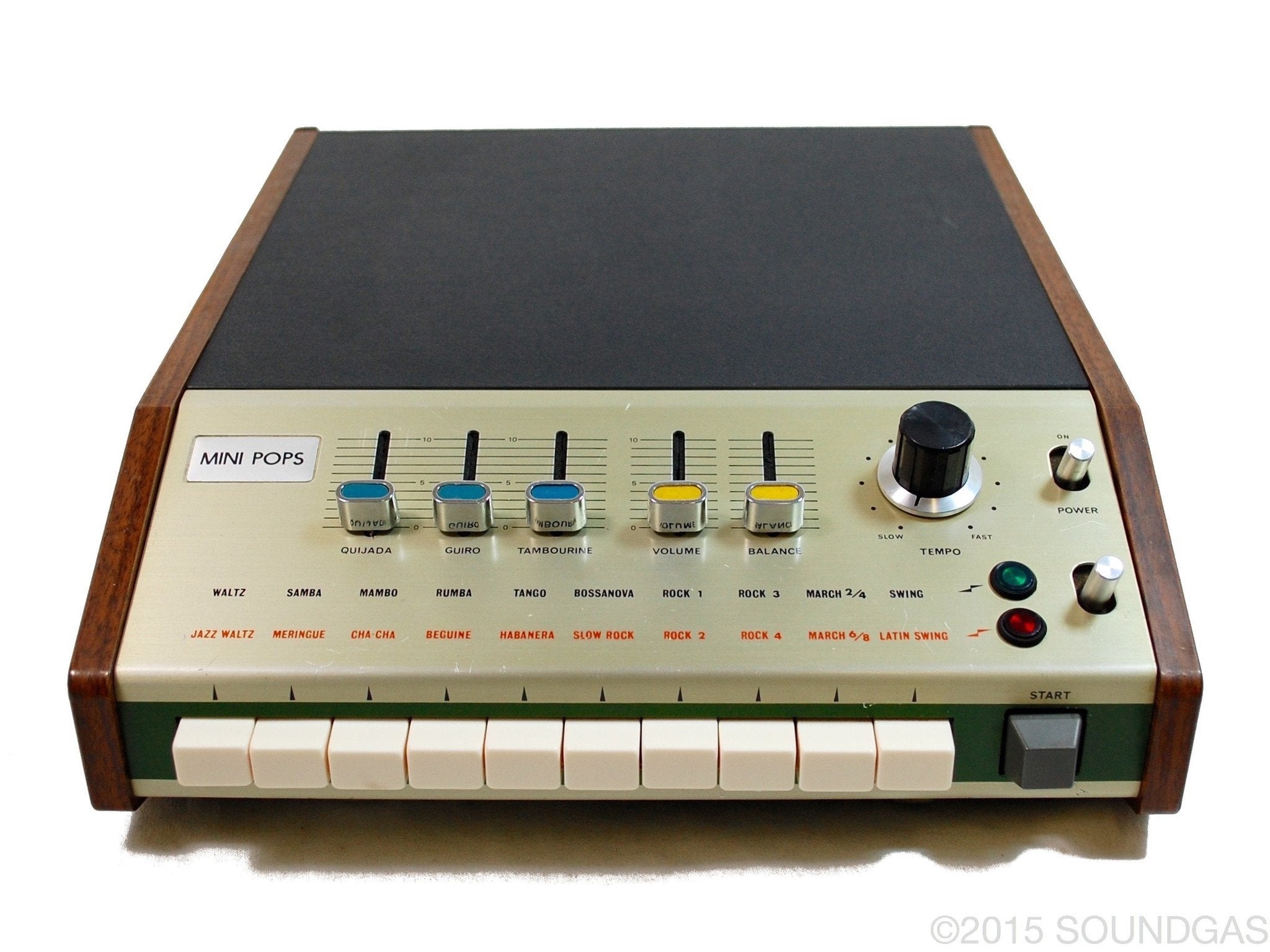 Korg MINI POPS MP-7 Portable Rhythm Machine - Vintage Drum Machine for Music Production, Live Performance & Studio Recording