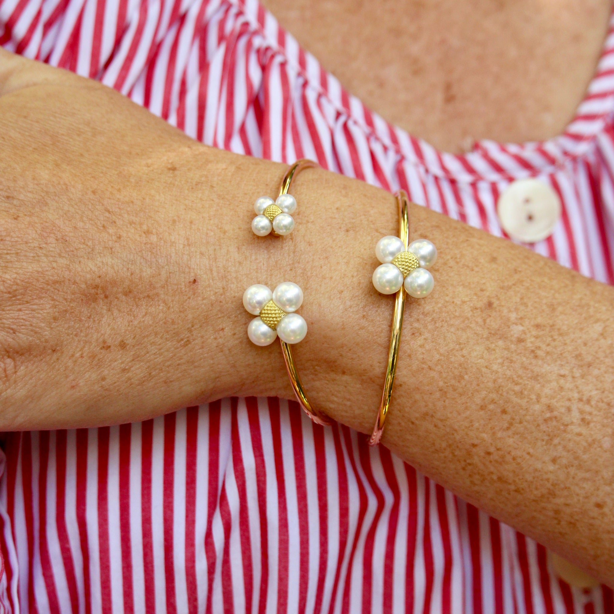Paul Morelli Pearl Sequence Cuff Bracelet - Elegant Pearl Jewelry for Women - Perfect for Weddings, Parties & Special Occasions
