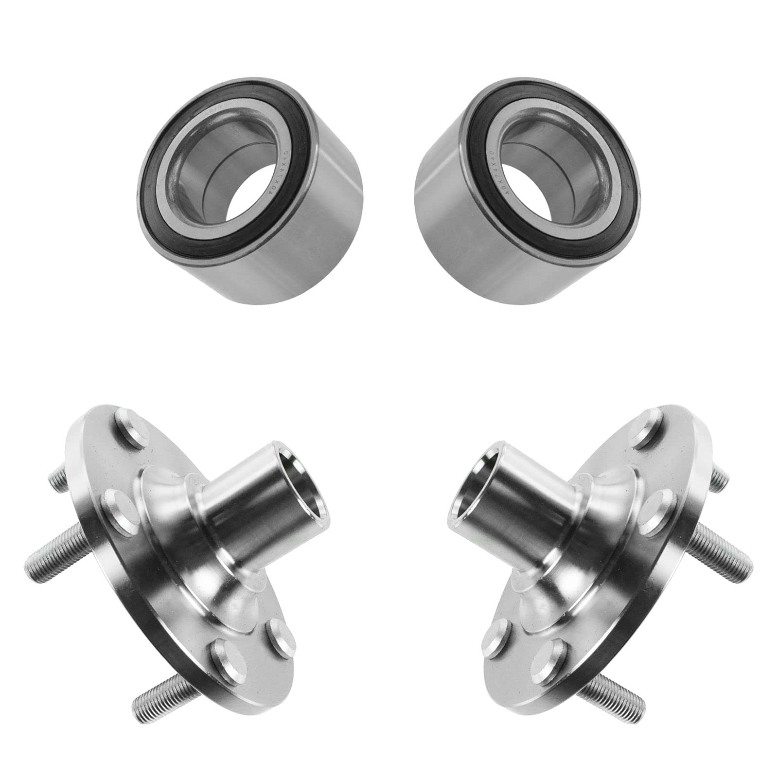 TRQ Front Wheel Bearing and Hub Assembly Kit - Fits 2001-2003 Mazda Protege & 2002-2003 Protege5 - Replacement for Smooth Ride and Easy Installation - Perfect for DIY Repairs and Auto Maintenance