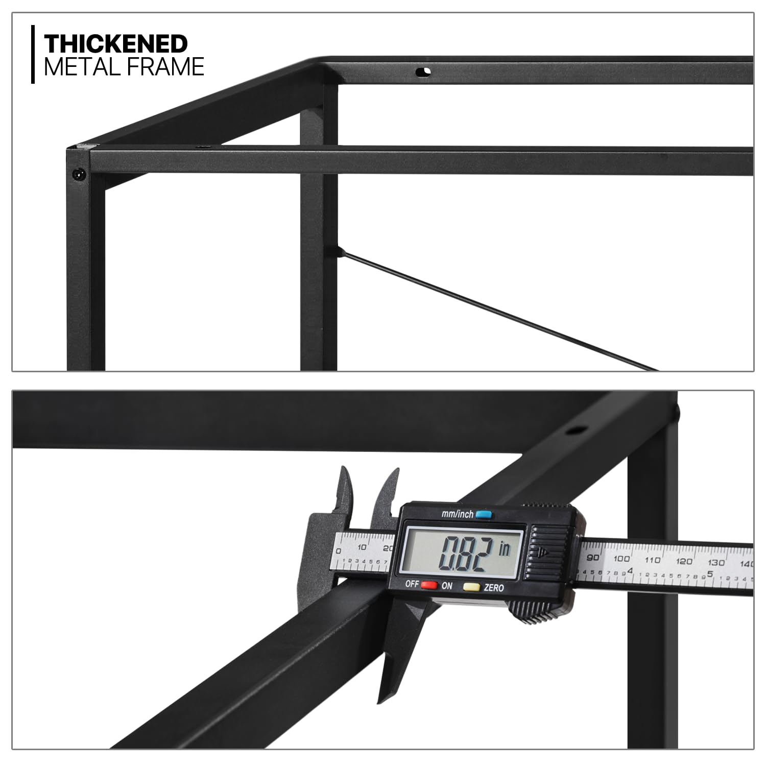 MoNiBloom 47 Inch Computer Desk - Simple Style Home Office Desk with Storage Bag, Gaming & Writing Workstation for Small Spaces - Black | Perfect for Home Office, Study Room & Gaming Setup