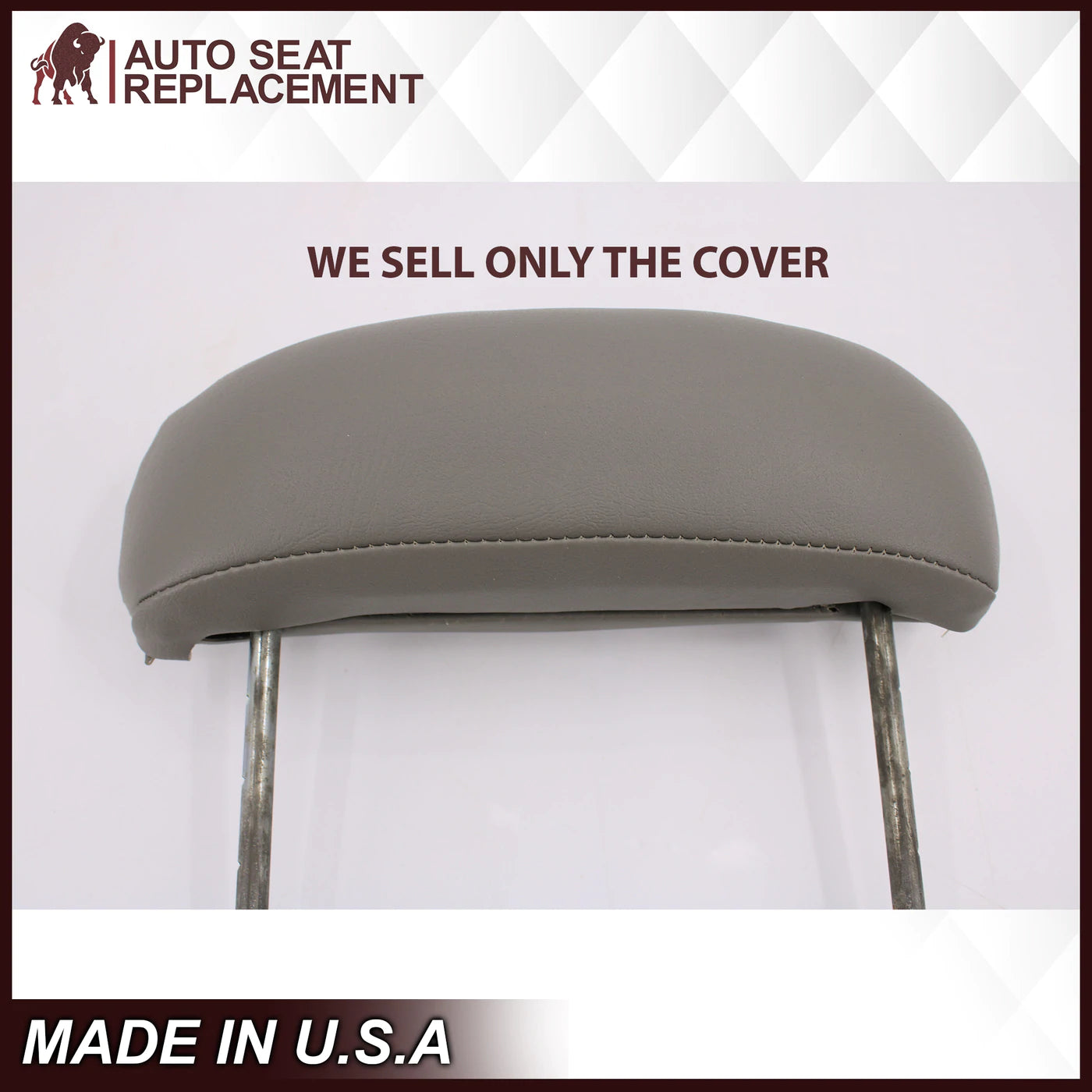 1995-1999 Chevy Tahoe Suburban Silverado Seat Covers - Gray 60/40 Bench Bottom Replacement | Durable Custom Fit for Pickup Trucks & SUVs | Perfect for Road Trips, Camping & Daily Commute