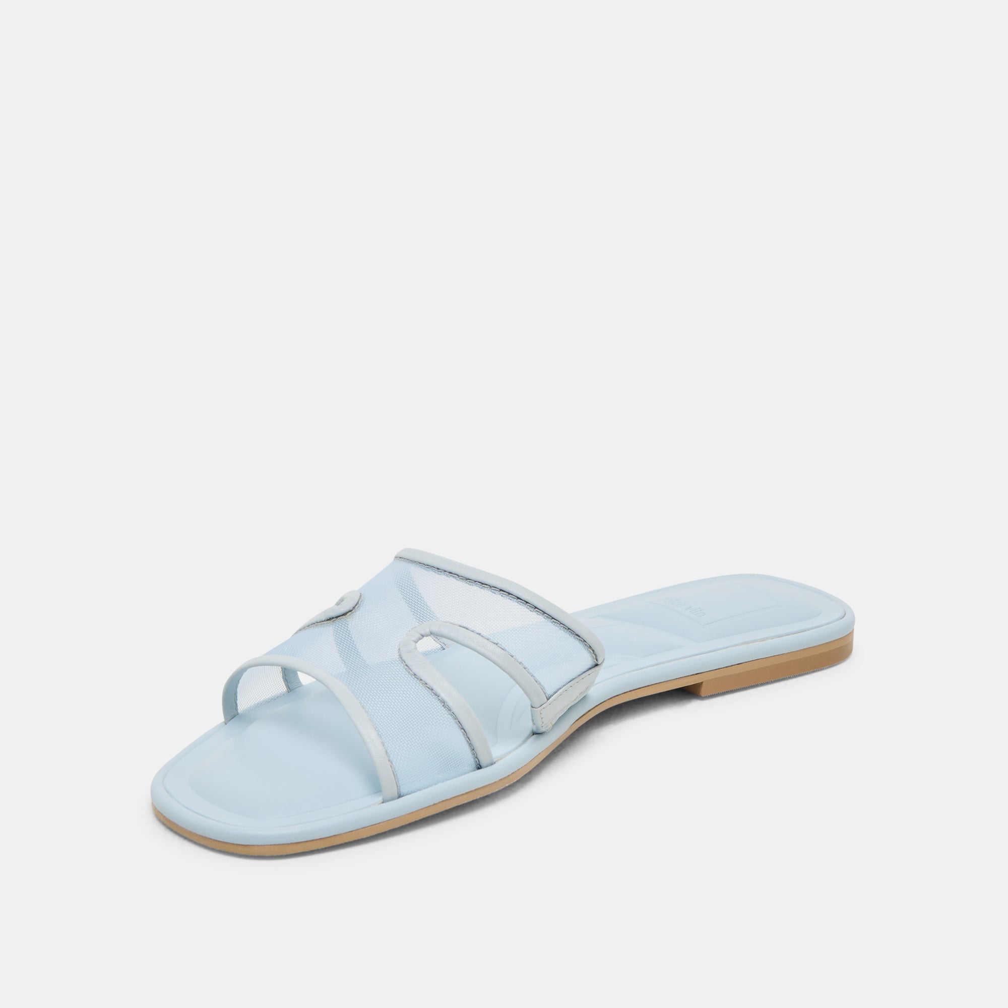 FLORI Women's Ice Blue Mesh Sandals - Breathable Comfortable Summer Beach Walking Shoes for Outdoor Vacation & Casual Wear