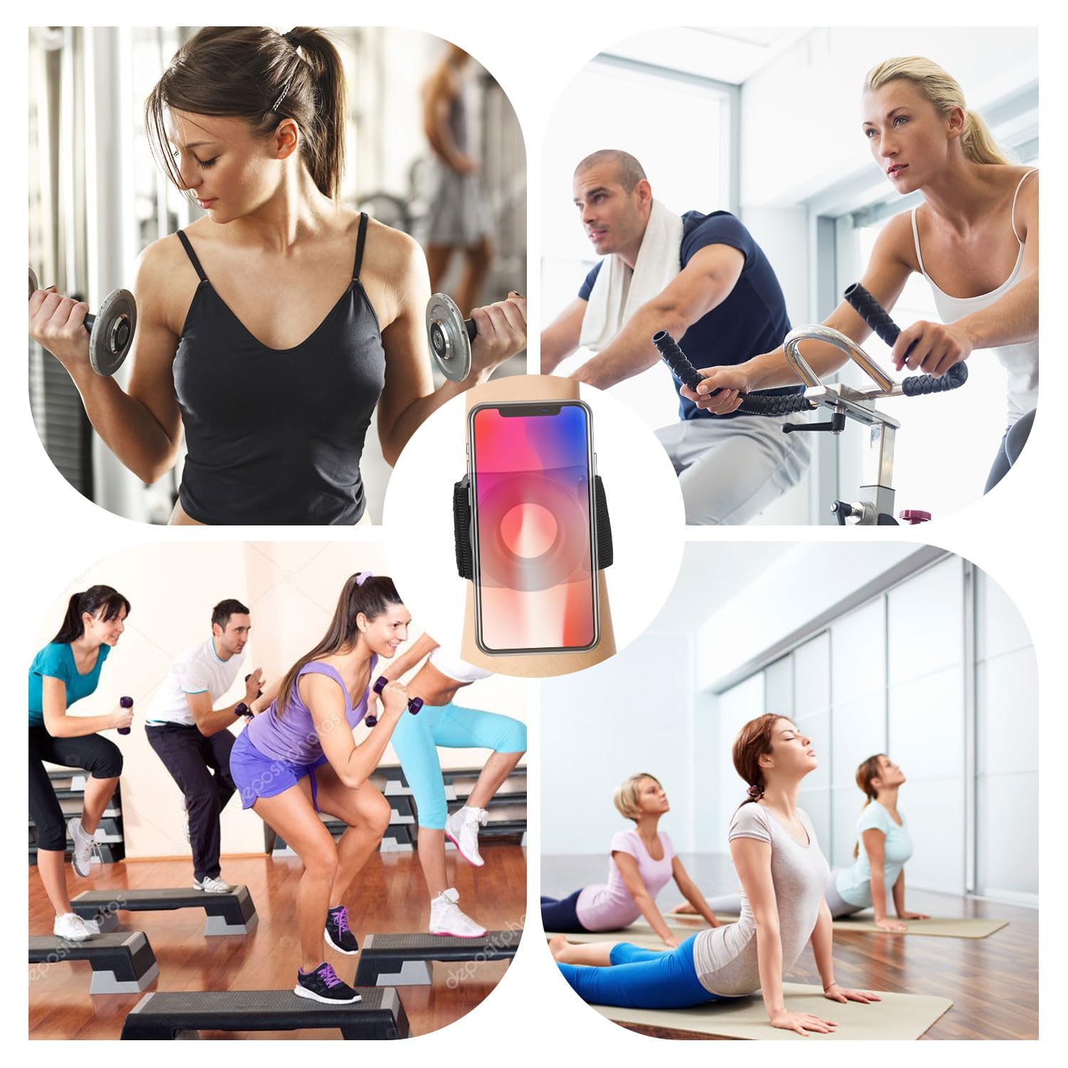 360° Rotatable Magnetic Running Armband Phone Holder for iPhone 12/13/14/15/16 Pro Max/Plus/Mini - Secure Wrist Phone Carrier with Strong Grip - Perfect for Jogging, Gym Workouts & Outdoor Activities