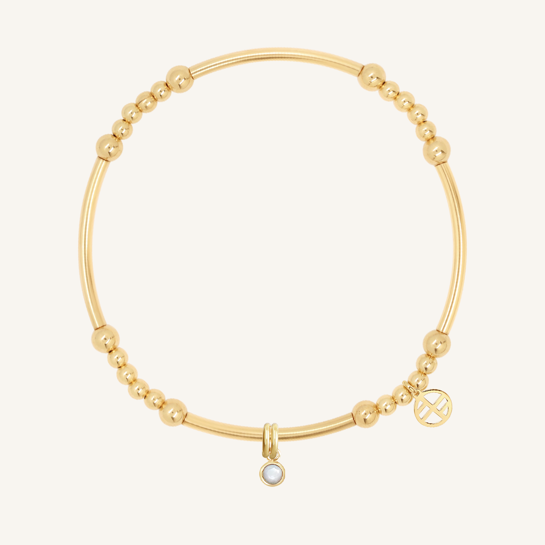 Birthstone Bracelet for Women - Personalized Aura Crystal Jewelry for Gifts, Healing & Spiritual Energy - Perfect for Birthdays, Anniversaries & Meditation