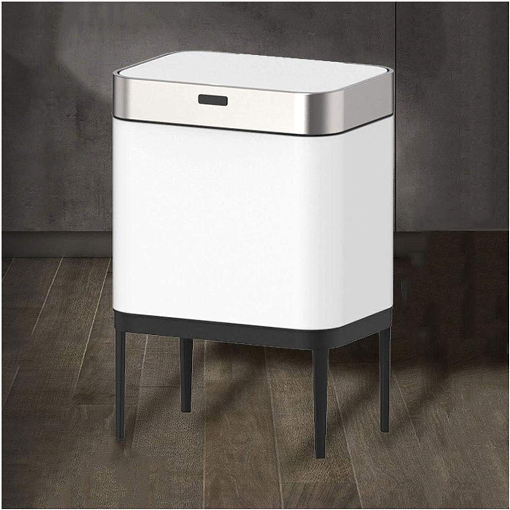 Smart Touchless Kitchen Trash Can with Lid - Large Capacity, Waterproof, Wet & Dry Separation for Modern Homes | Ideal for Kitchen, Bathroom & Office Use (Color: A)