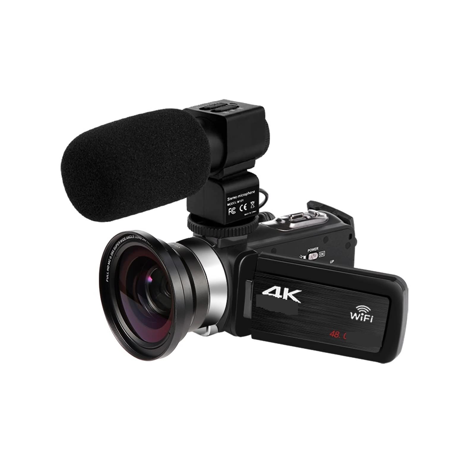 BODORME 4K UHD Digital Video Camera with 18X Zoom, 48MP, Rotating LCD Touch Screen - Perfect for Vlogging, YouTube Live Streaming, Travel Recording & Home Videos (No SD Card Included)