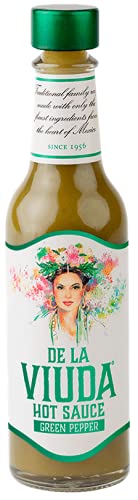 3-Pack De La Viuda Green Pepper Hot Sauce - Spicy & Flavorful Mexican Hot Sauce for Tacos, Burritos & Grilled Meats