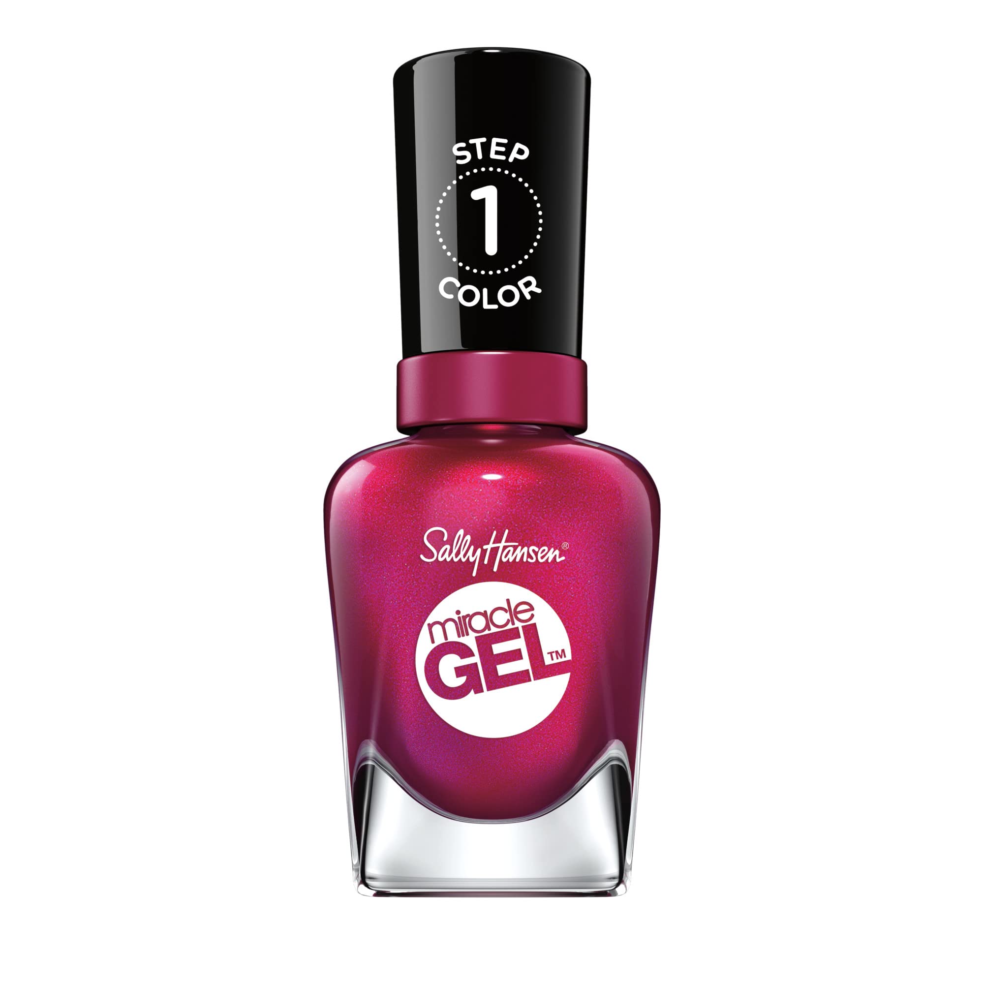 Sally Hansen Miracle Gel™ Nail Polish - Mad Women Red, Long Lasting Gel-Like Formula, No UV Lamp Needed, Chip Resistant, Salon-Quality Finish - Perfect for Parties, Weddings & Everyday Wear
