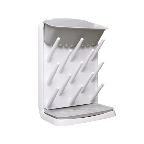 Ubbi Vertical Bottle Drying Rack - Gray Baby Bottle Organizer for Countertop | Space-Saving Nursery & Kitchen Storage Solution for Breast Pump Parts, Cups & Utensils
