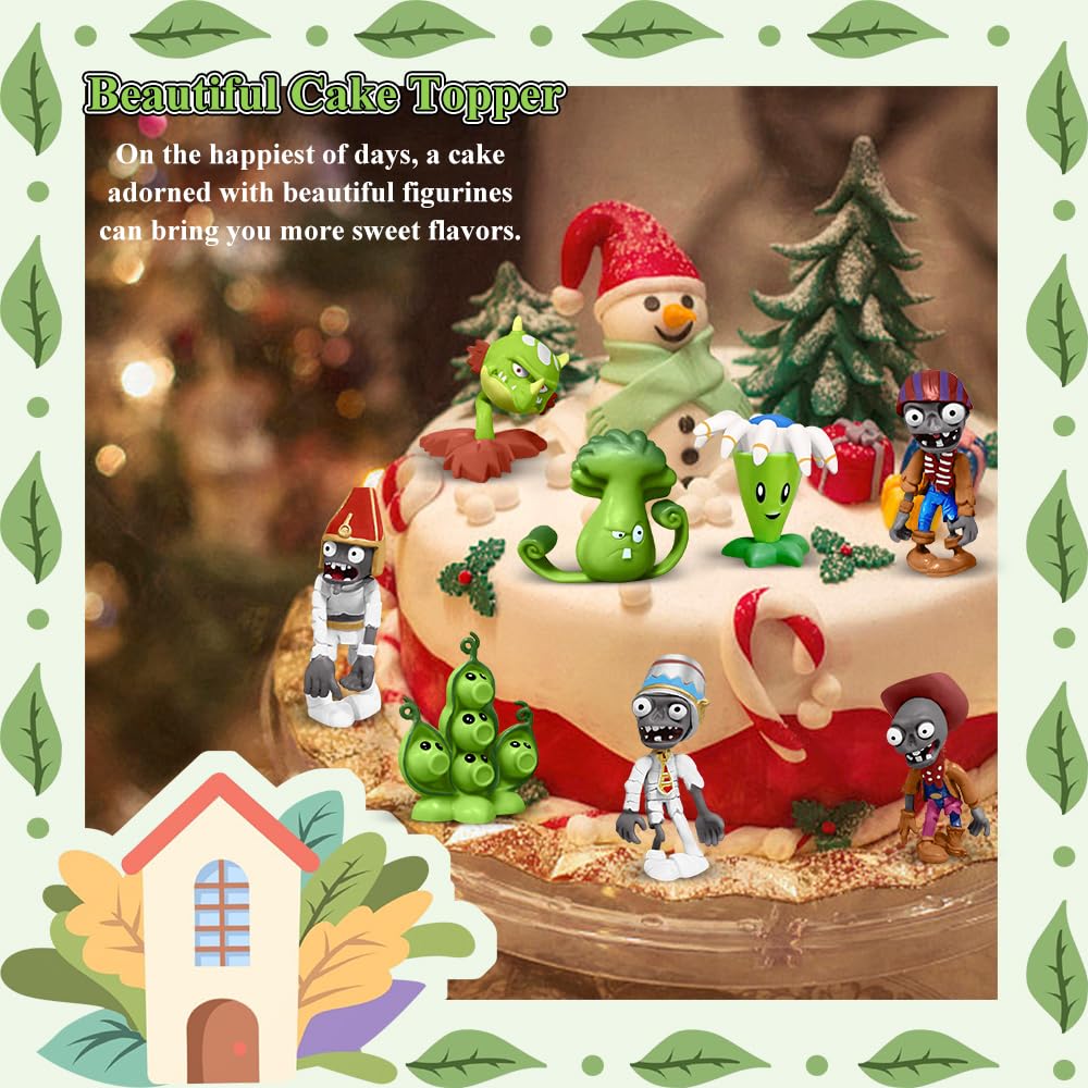 Genqiang 10-Piece Action Figure Set - Mini PVC Figurines for Kids & Collectors | Perfect for Birthday Parties, Cupcake Toppers & Game Surprise Gifts