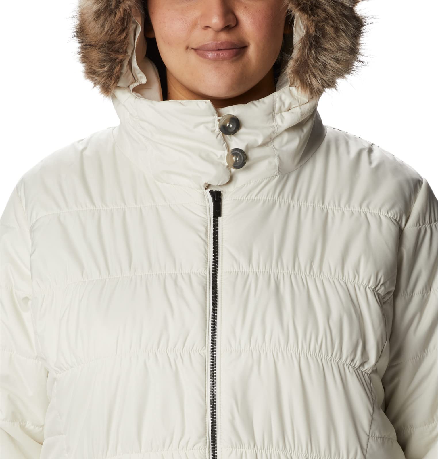 Columbia Women's Sparks Lake Waterproof Jacket - Lightweight, Breathable, Windproof Raincoat for Hiking, Camping & Outdoor Activities (Chalk, Medium)