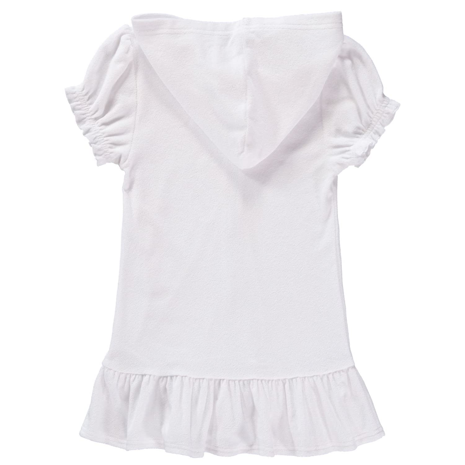 Pink Lemonade Girls' Hooded Zip-Up Swim Cover Up - Soft Terry Beach Cover Up for Kids - Perfect for Pool, Beach & Summer Vacation