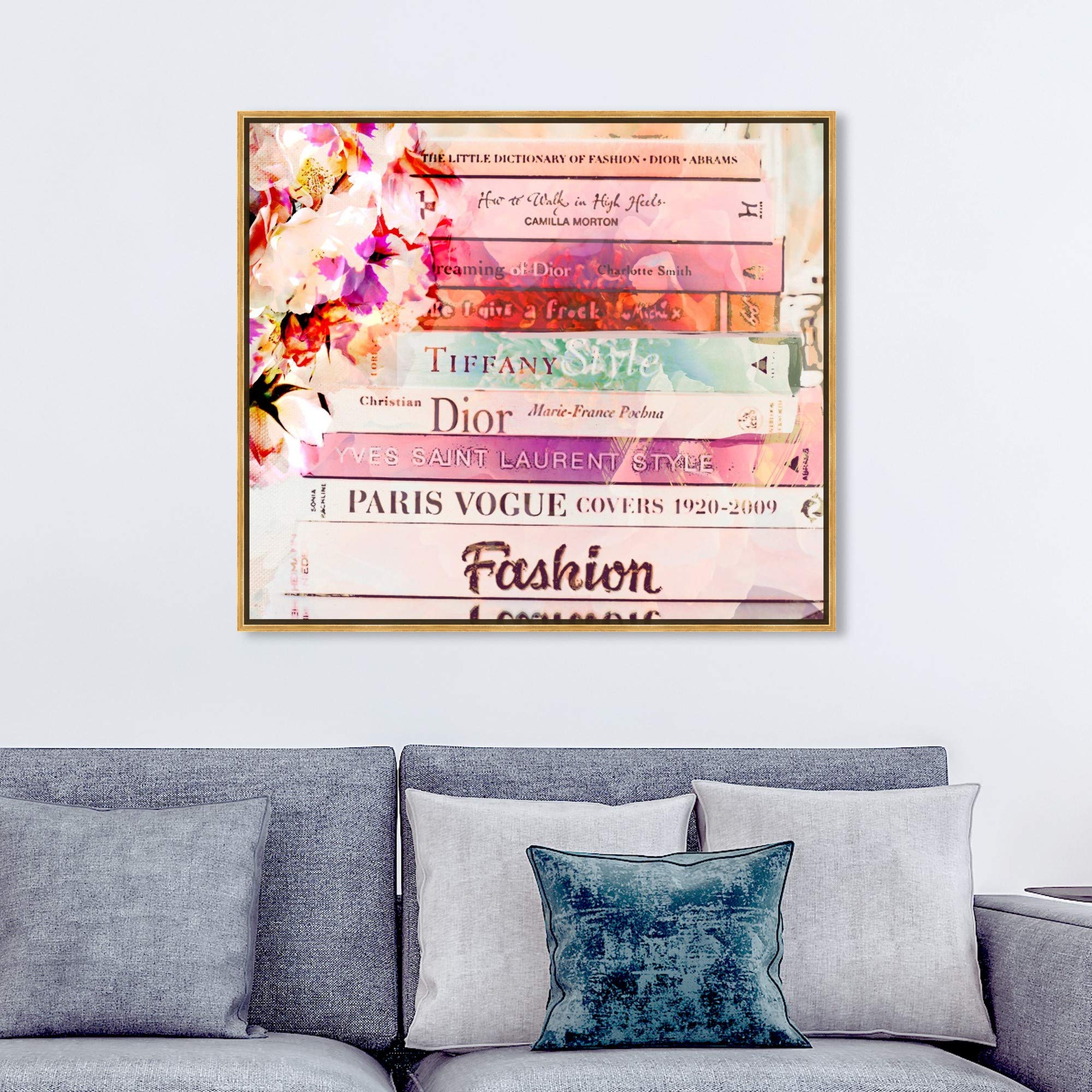 Romantica Spring Pink Framed Wall Art Canvas Print - 45x36 Inch Fashion & Glam Home Décor by Oliver Gal Artist Co. - Perfect for Living Room, Bedroom & Office Decor