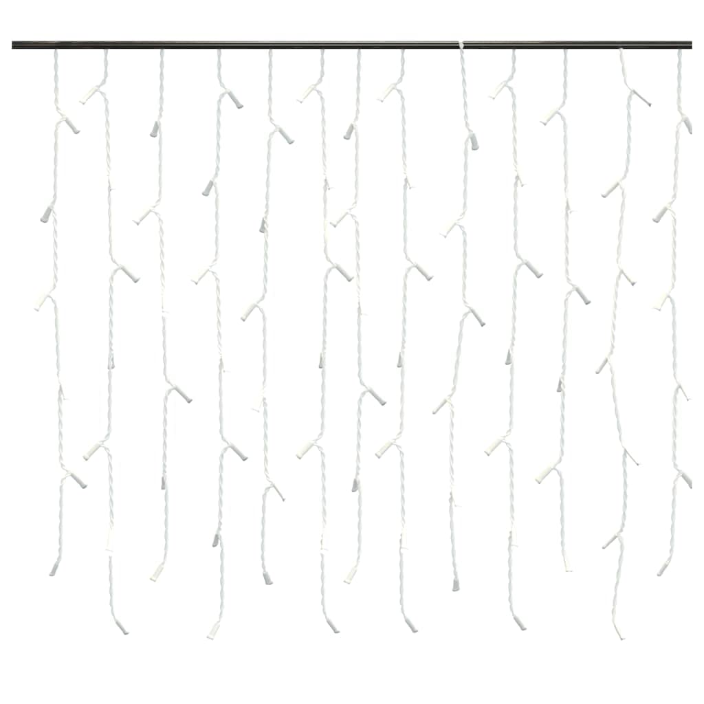 400 LED Icicle Lights 33 ft Warm White - 8 Modes Fairy String Lights for Christmas Wedding Party Decor - Indoor Outdoor Waterproof Holiday Lighting for Home Garden Patio Tree Decoration