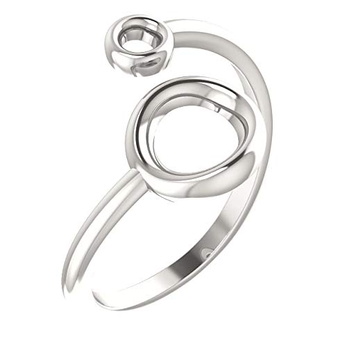 Sterling Silver Double Circle Bypass Ring - Elegant Stackable Jewelry for Women | Perfect for Everyday Wear, Date Nights & Gift Giving