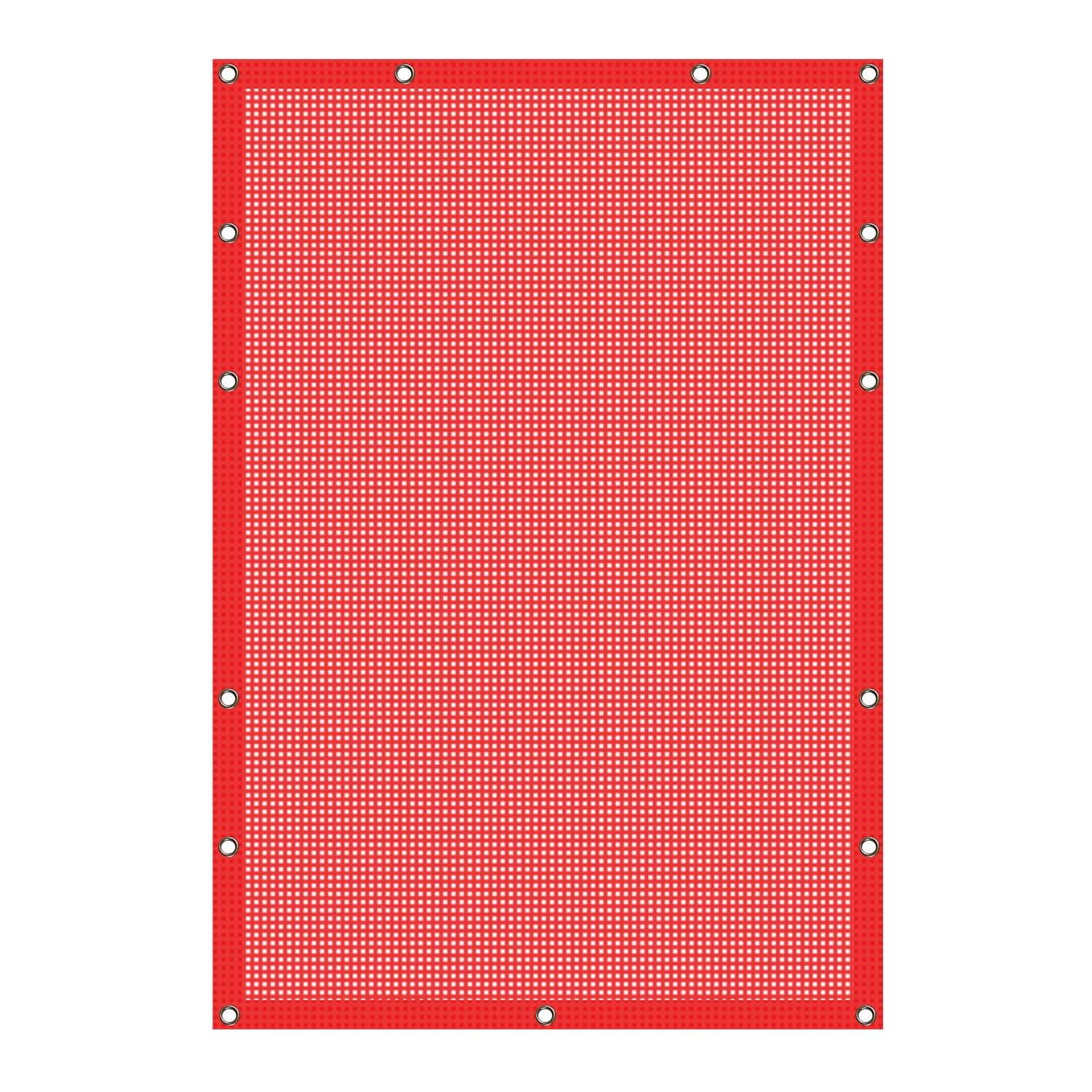 Jeep JL Sunshade Mesh Top & JT Bikini Top - Red Sunscreen Accessories for Wrangler JL JLU (2018+) & Gladiator JT (2020+) 4-Door - UV Protection for Off-Road & Summer Driving