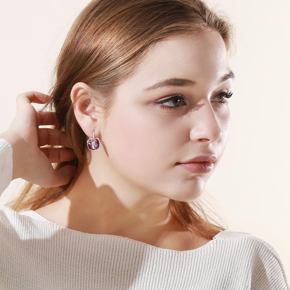 Xuping Fashion Women's Crystal Hoop Earrings - Elegant Dangle Drop Earrings for Party, Wedding & Everyday Wear