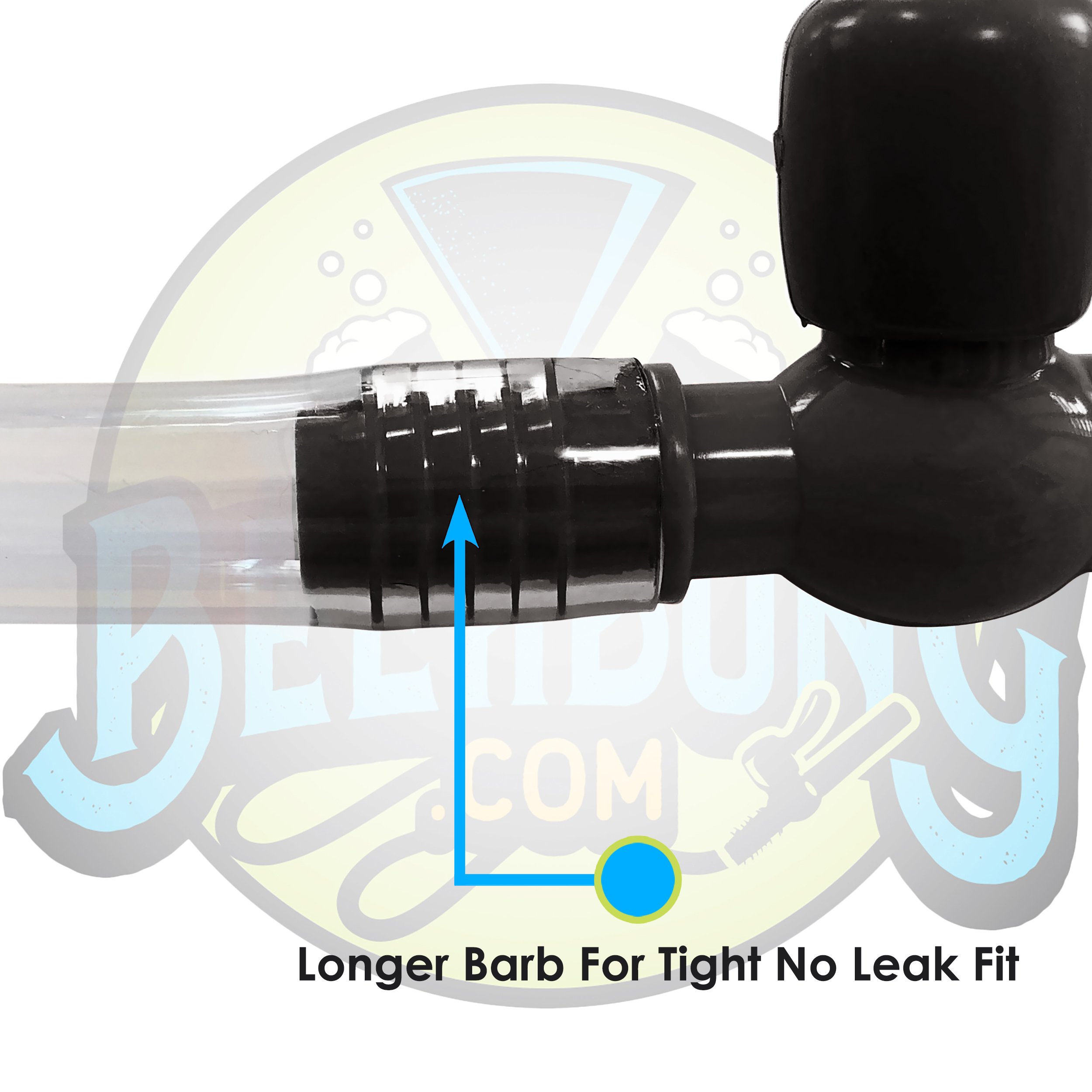 Premium 40oz Beer Bong Funnel with Valve - Extra Long 3ft (36 inch) Kink-Free Tubing & Shotgun Keychain - USA Made 100% Recycled Material - Perfect for Beer Pong, College Parties, Tailgating & Spring Break Drinking Games