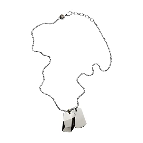 Silver Facted Dog Tag