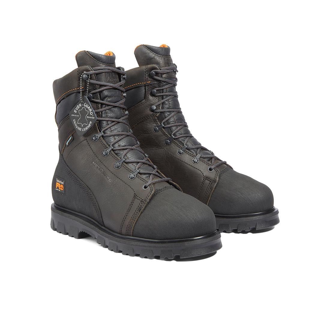 Rigmaster Img 8 Inch Waterproof Steel Toe Work Boots for Men - Brown Safety Shoes for Construction, Warehouse & Outdoor Work