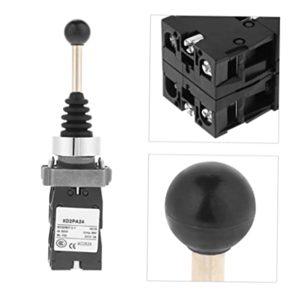 Premium Spring-Loaded Joystick Controllers with 4-Position Rotary Switches & Microswitches - Professional Gaming Accessories for PC, Arcade & Flight Simulators - Perfect for Competitive Gaming & Retro Arcade Setup