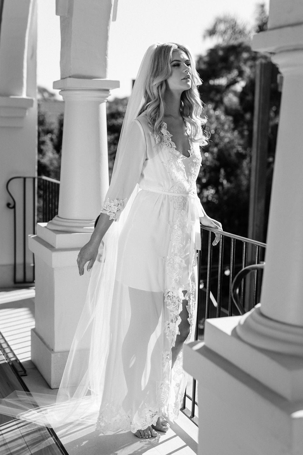 Elegant Iris Lace Trim Maxi Dress with Built-in Slip - Perfect for Weddings, Parties & Special Occasions