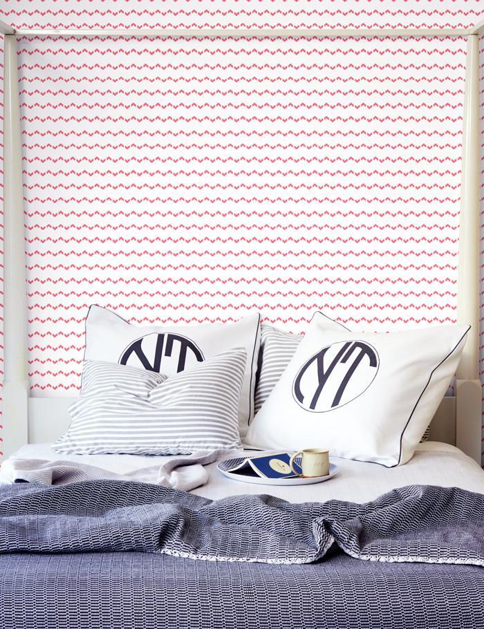 Kezmoh Zag Flamingo Wallpaper by Wallshoppe - Premium Peel & Stick Wallpaper for Bedroom, Nursery, and Home Decor