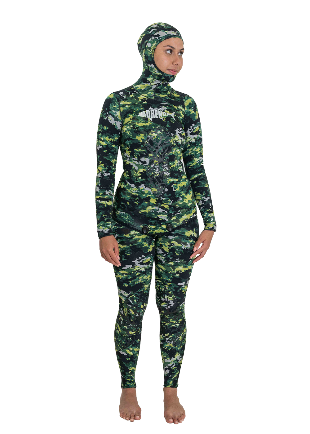 Adreno Invisi Skin 5mm Lined 2 Piece Wetsuit for Men & Women - Premium Neoprene Scuba Diving & Snorkeling Suit for Cold Water Protection