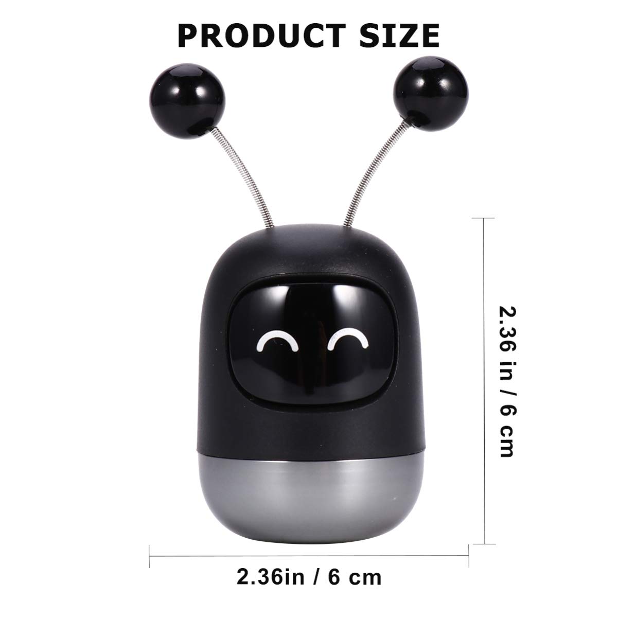 Garneck Robot-Shaped Car Air Freshener Vent Clip Set - Black Aroma Diffuser for Vehicles, Home & Office | Car Accessories, Living Room Decor & Workspace Air Freshener