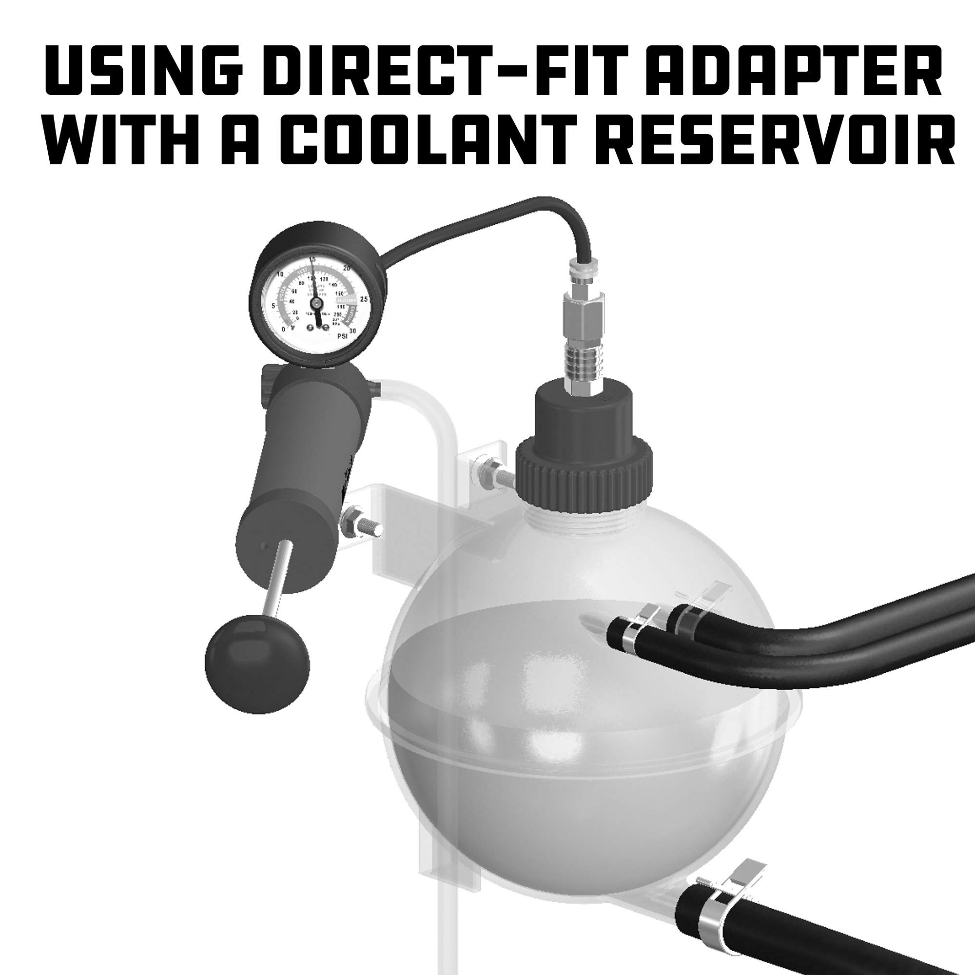 Powerbuilt 647642 Cooling System Adapter Kit for European Vehicles - Pressure Testing Pump Kit, Radiator & Coolant Bottle Attachments | Professional Auto Repair Tool for Mechanics & DIY Car Maintenance