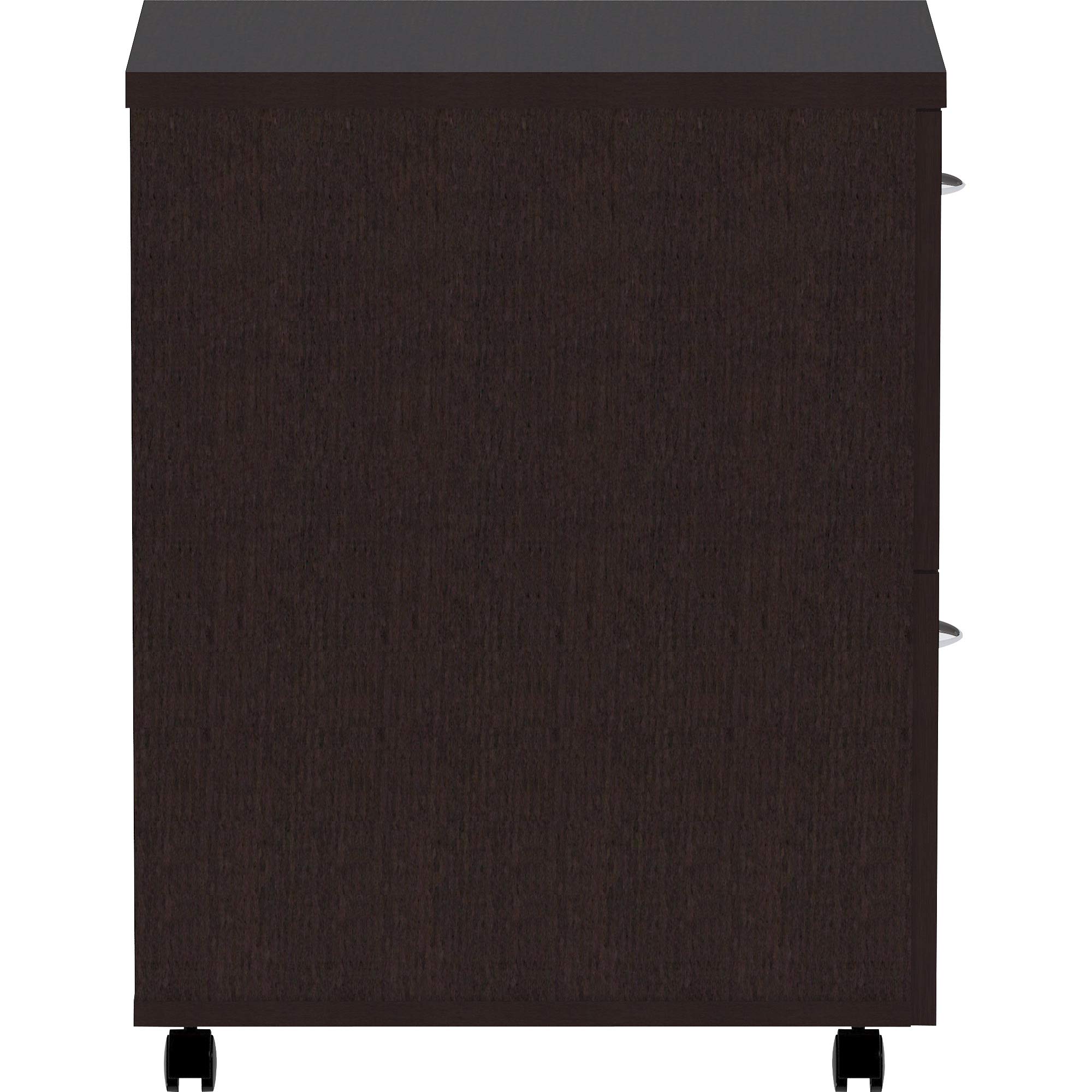 Lorell LLR18219 Essentials Espresso Laminate Pedestal Desk - 24