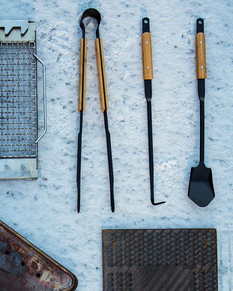 Professional Fire Tool Set - Heavy Duty Fire Pit Accessories for Camping, Backyard, and Outdoor Cooking - Perfect for Grilling, Bonfires, and Survival Gear