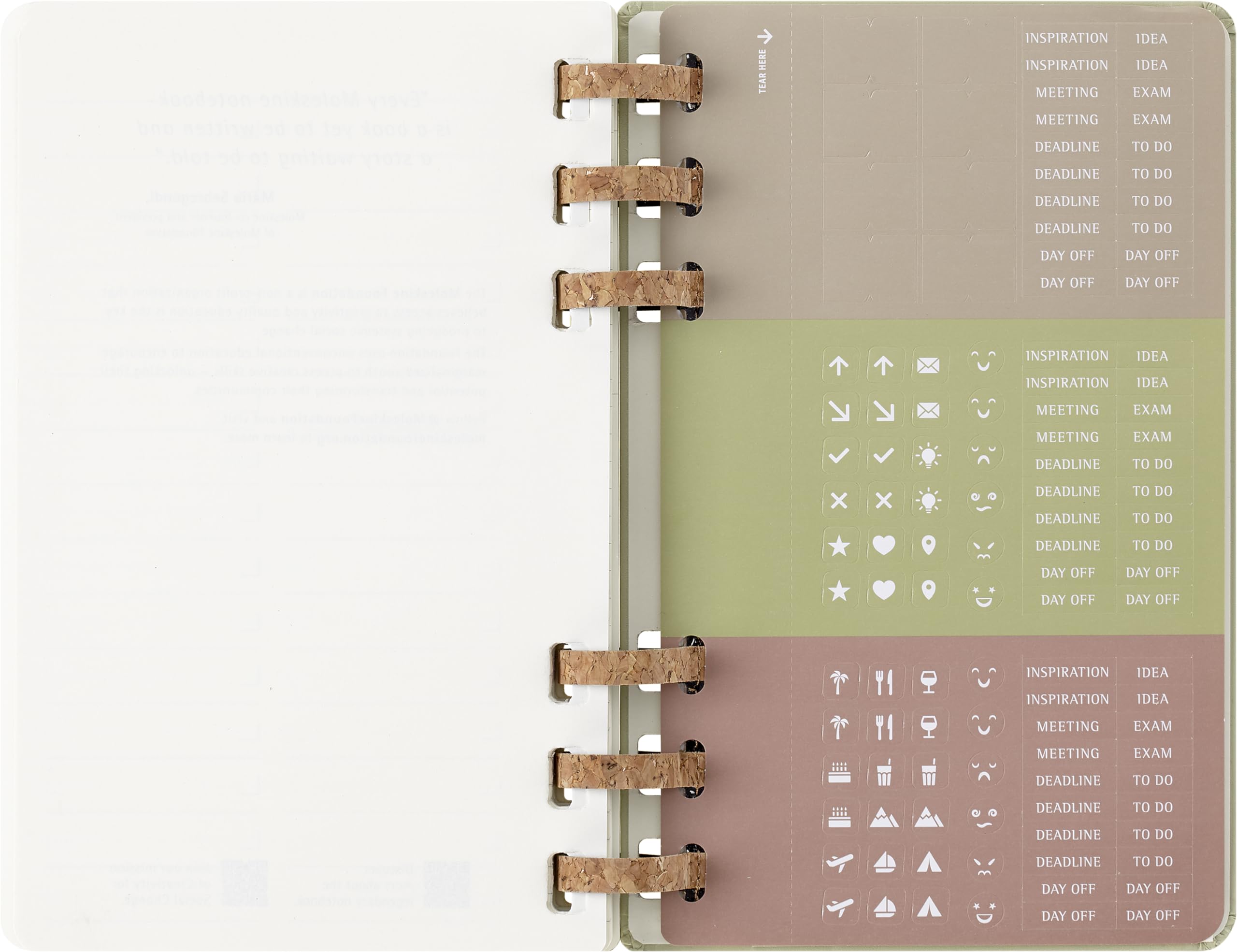 Moleskine 2024-2025 Academic Planner - 12 Month Spiral Notebook with Hard Cover, 5