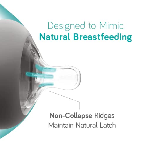 Nanobebe Flexy Silicone Baby Bottles with Triple Vented Nipples - Preemie Twin Pack for Newborns | Gentle Feeding Solution for Premature Infants at Home or Hospital