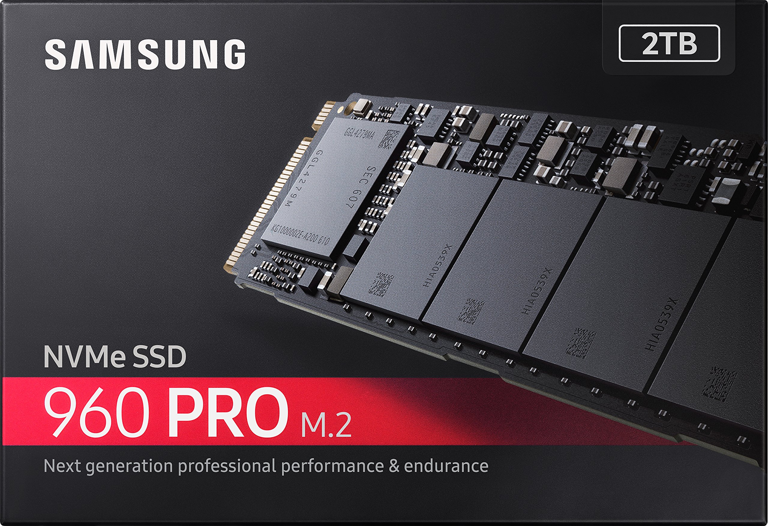 Samsung 960 PRO 2TB NVMe M.2 SSD - MZ-V6P2T0BW - High-Speed PCIe Gen3 x4 Internal Solid State Drive for Business, Gaming & Content Creation