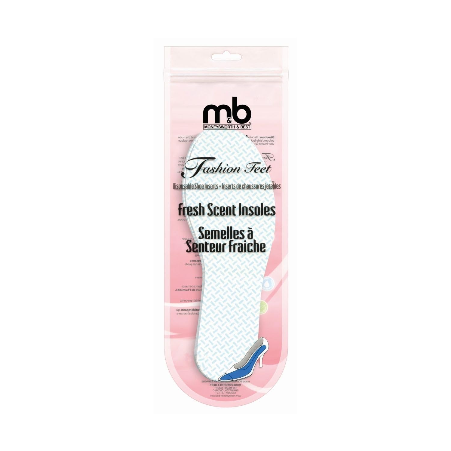 Best Women's Fresh Scent Shoe Insoles for Odor Control (Size 5-10) - Comfortable Foot Support for Work, Gym & Daily Wear