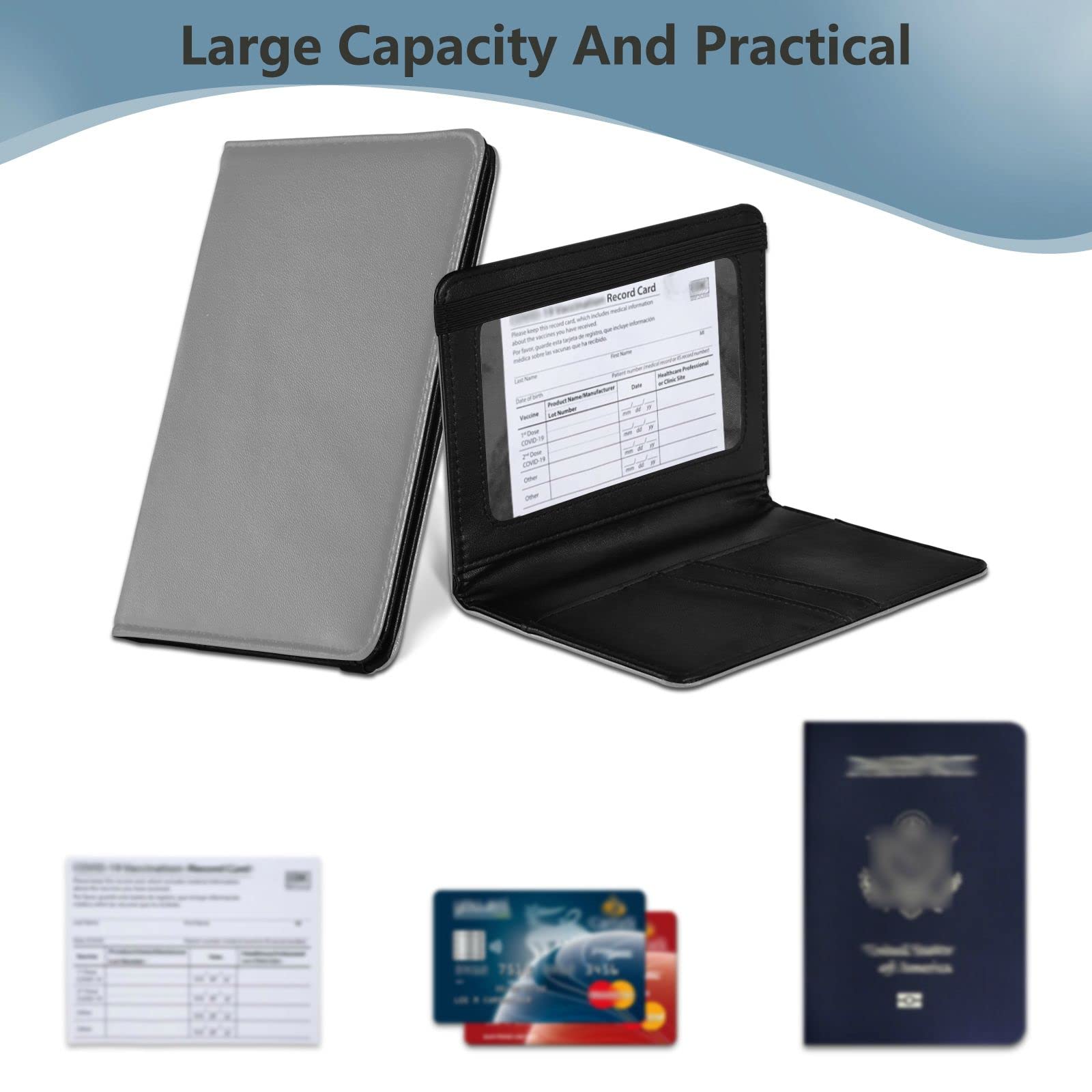 UK London Flag Leather Passport Holder - RFID Blocking Travel Wallet with Multiple Card Slots for Women, Men & Kids | Perfect for International Travel, Business Trips & Vacation