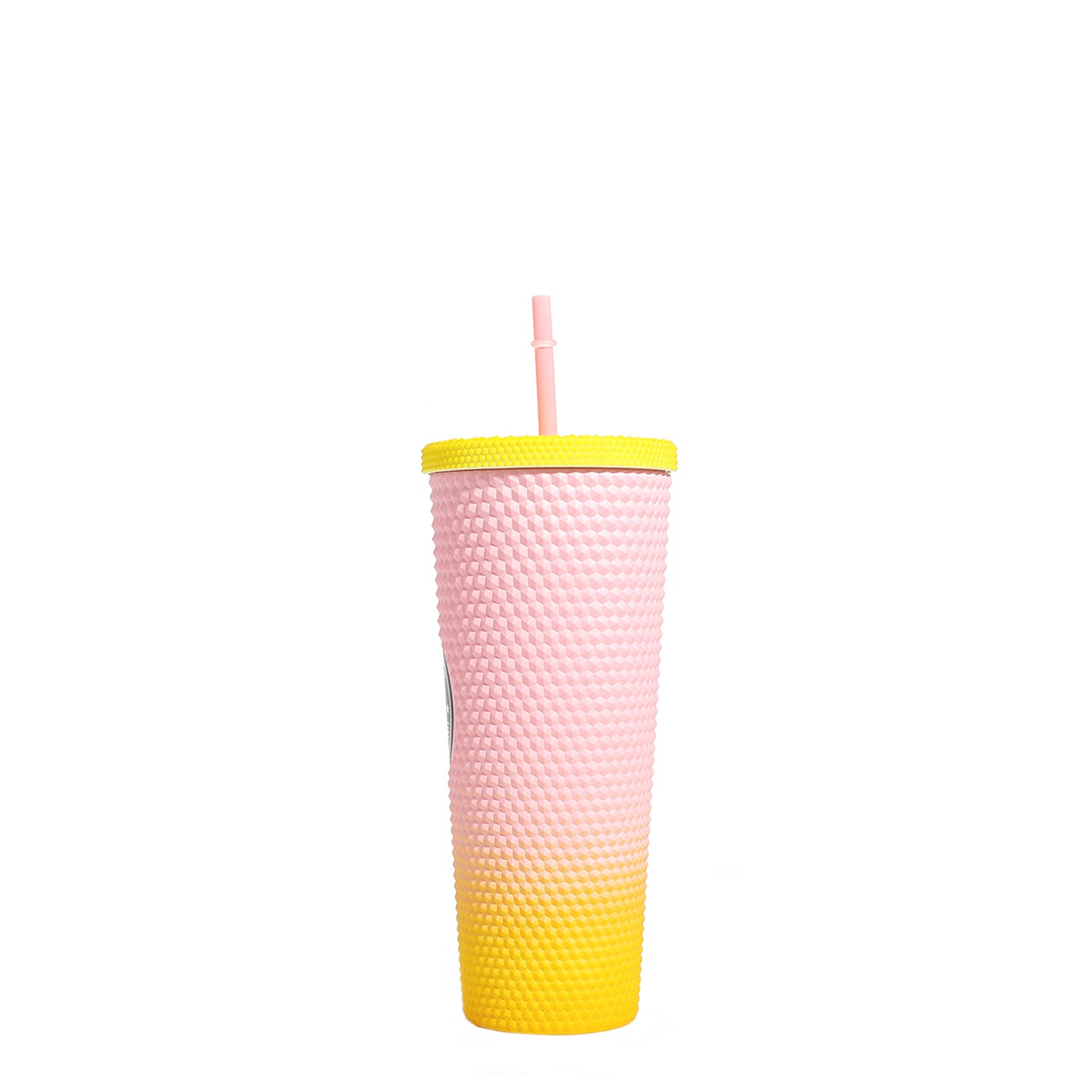 24oz Stainless Steel Studded Tumbler with Straw and Lid - Insulated Cup for Hot & Cold Drinks - Perfect for Gym, Office, Travel and Outdoor Activities