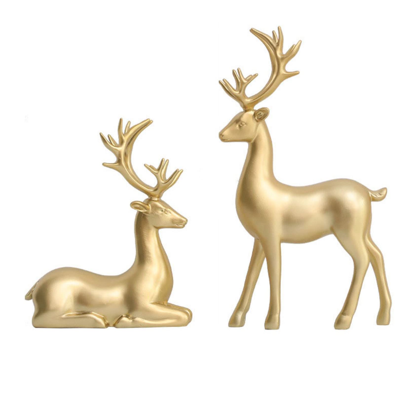 Nordic Marble Deer Statue - Modern Elk Sculpture for Luxury Home Decor, Handcrafted Wedding Gift & Desktop Decoration - Perfect for Living Room, Office or Wedding Centerpiece